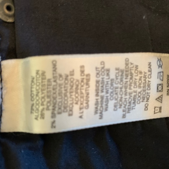 DKNY Jeans - black washed worn denim size 12 - Picture 5 of 6